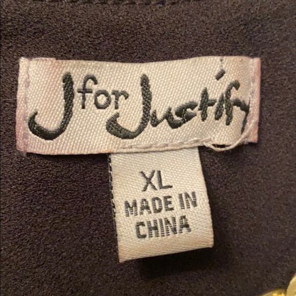 Vintage J for Justify Jumpsuit Retro Disco Black Gold Chain XL - Picture 3 of 4